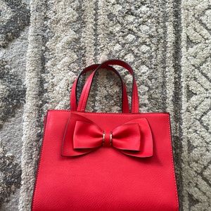 Apt9 red handbag with strap. Barely used.
